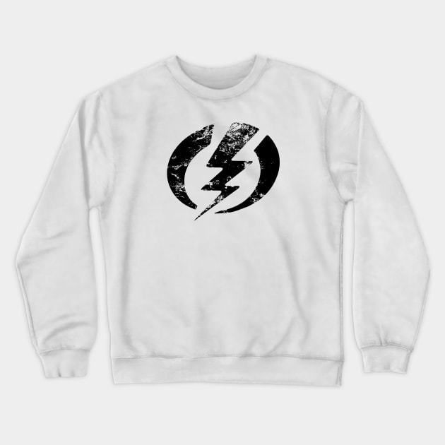 It's Electric (Black) Crewneck Sweatshirt by Jahshyewuh